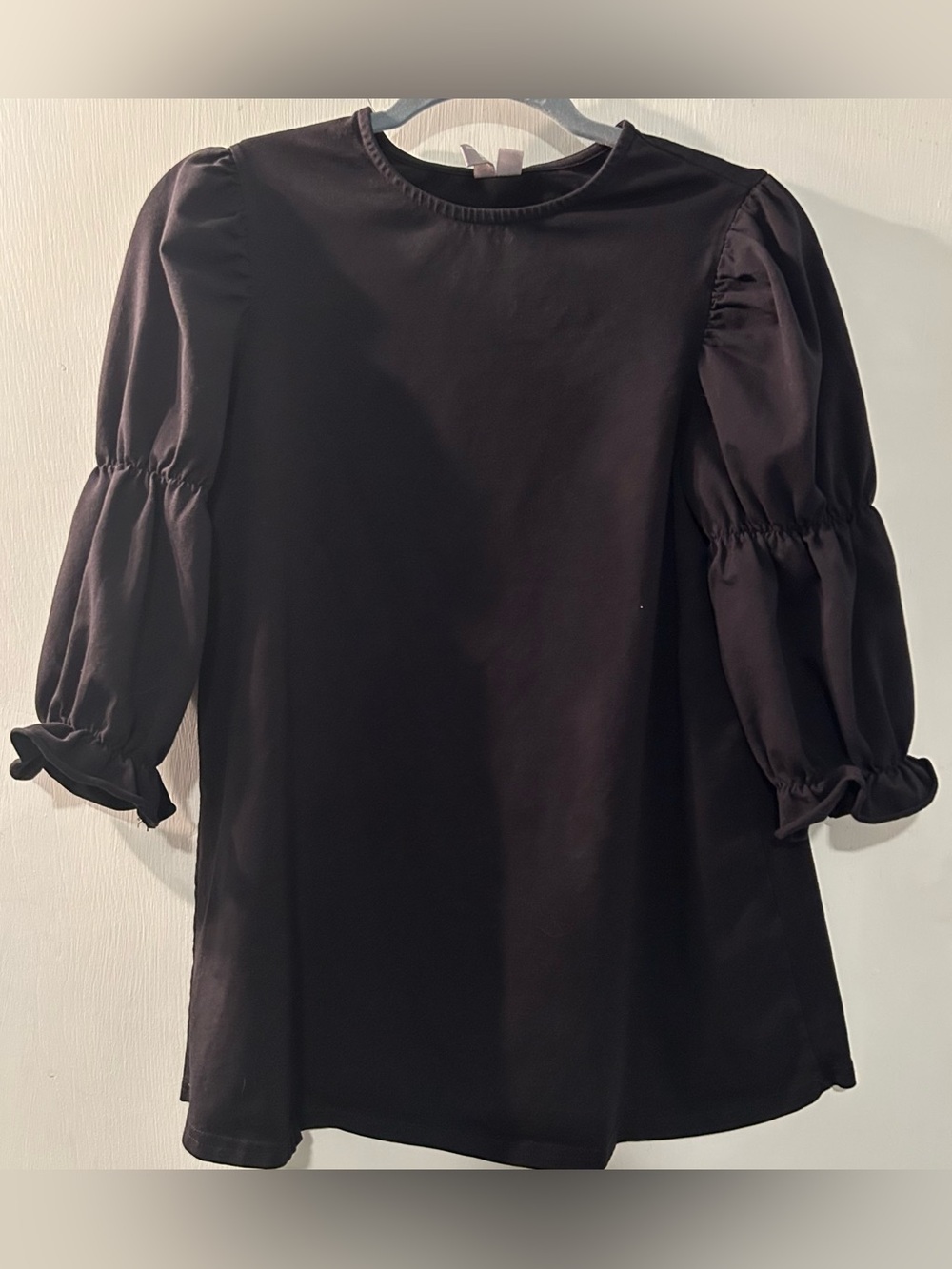 Women’s ASOS Black Puff-Sleeve Top Size 6
